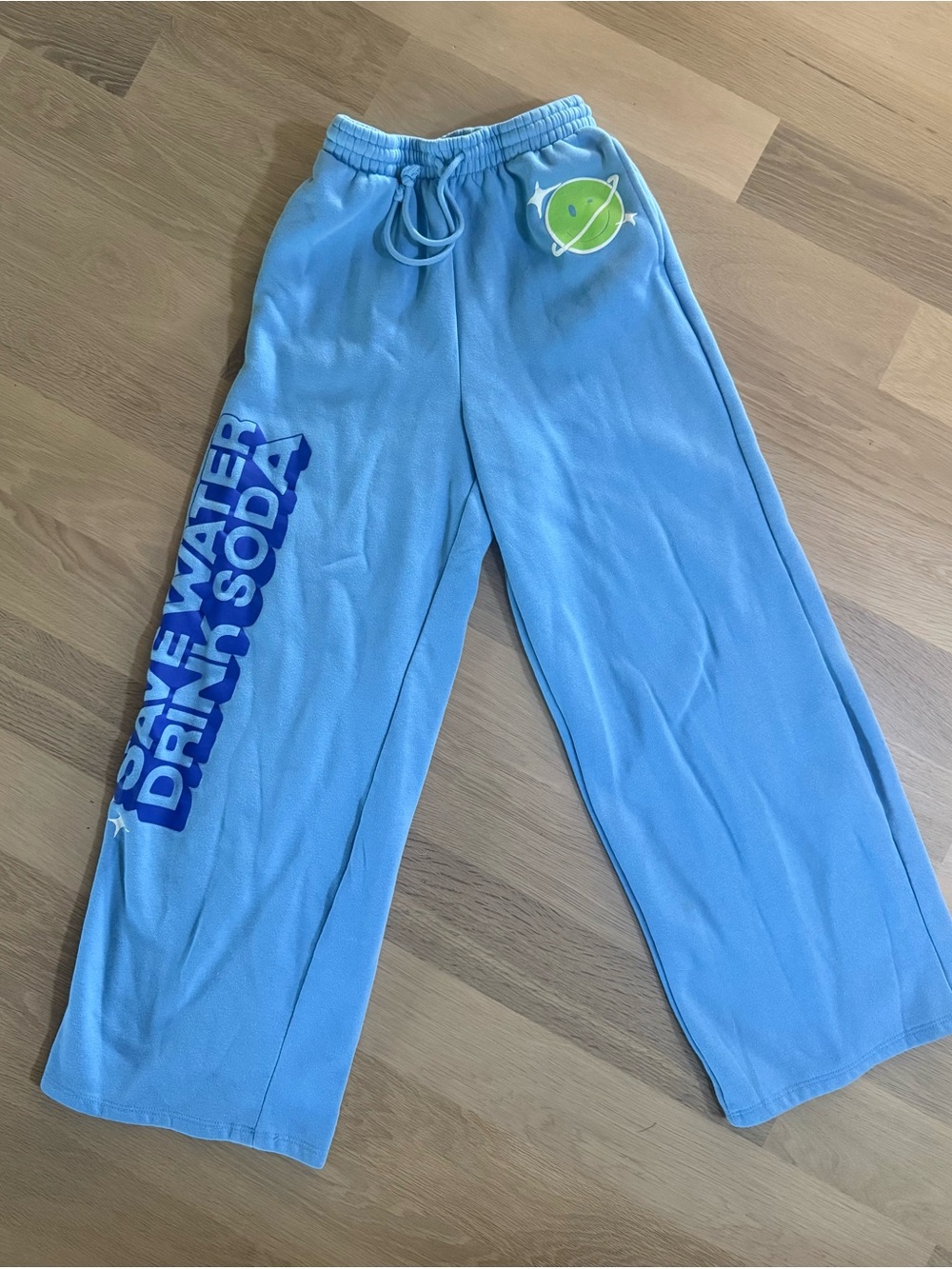 Poppi and Target Collaboration Limited Edition Blue Wide-Leg Pants